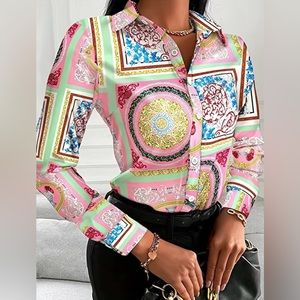 Jane Chic Designs Plus Size Sublimation Blouse